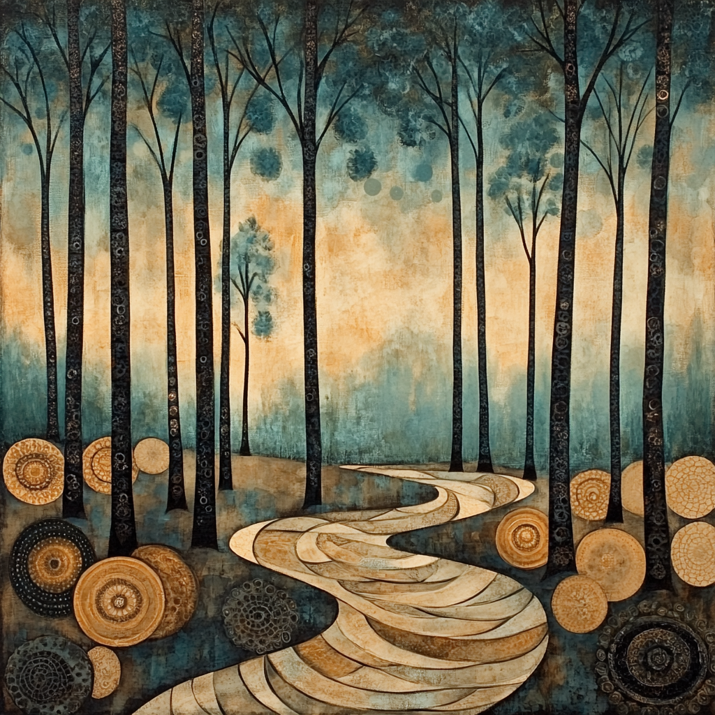 Max Ernst Inspired Dreamscape Forest painting number kit