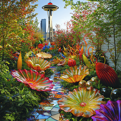 Chihuly Garden And Glass - Washington Paint By Numbers