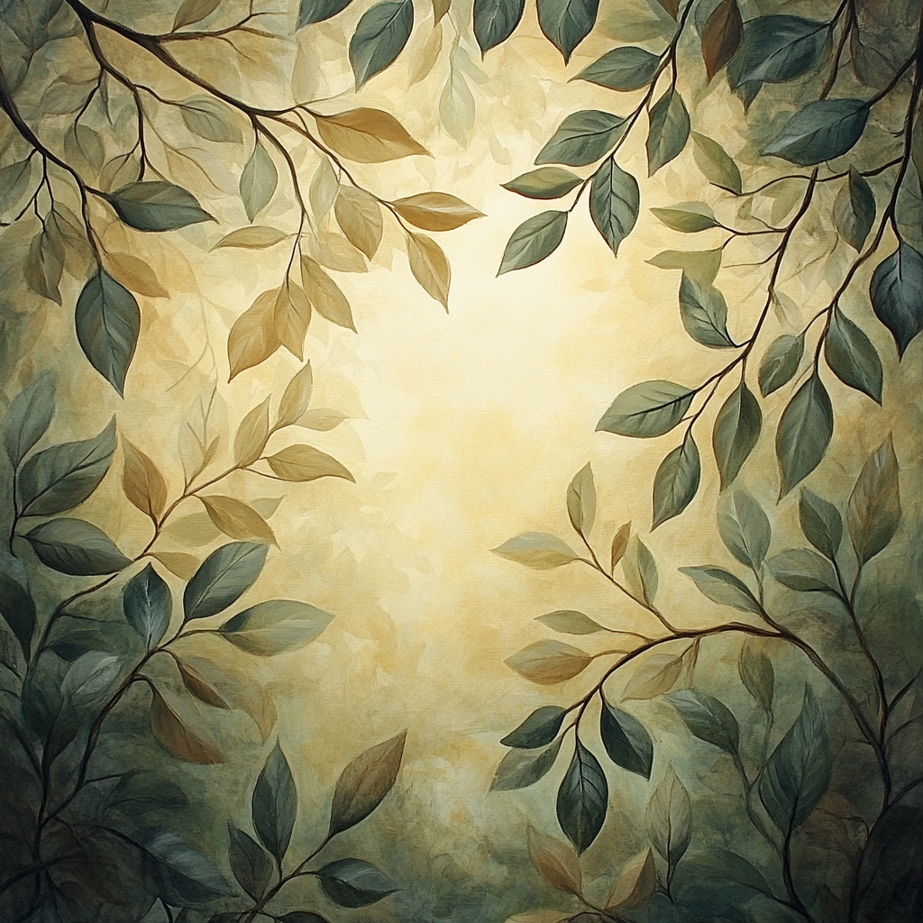 Leonardo Da Vinci Inspired Whispering Forest Canopy paint by numbers