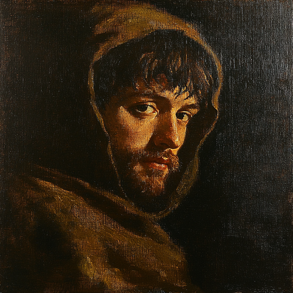 Rembrandt Inspired Dramatic Portrait paint by number
