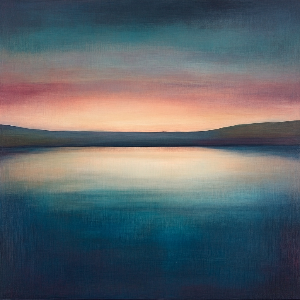 Rothko Inspired Quiet Lake Reflection Painting by numbers kit