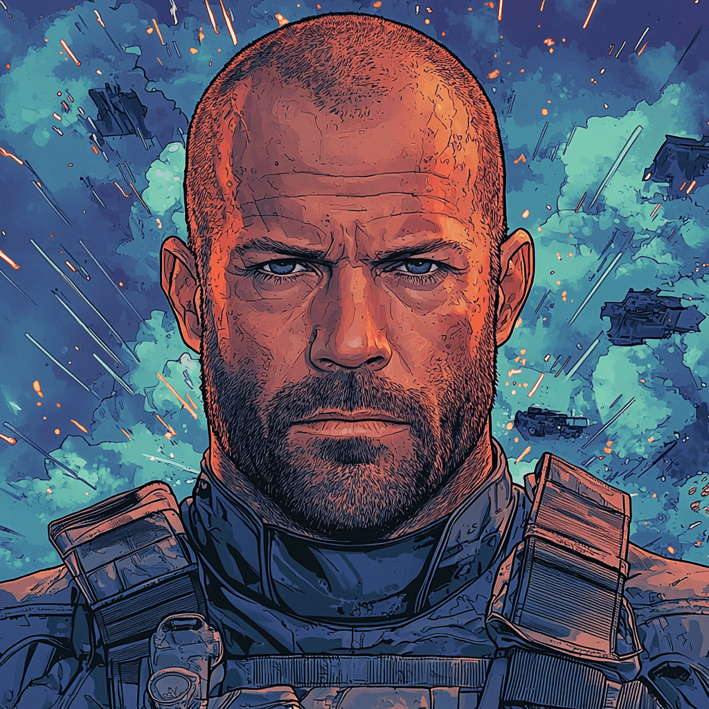 Jason Statham: The Relentless Action Hero Painting Number Kit