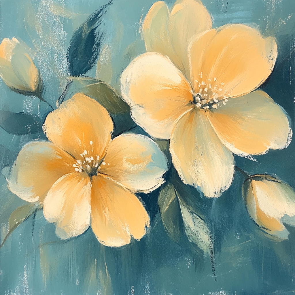 Edgar Degas Inspired Golden Garden Paint by numbers art