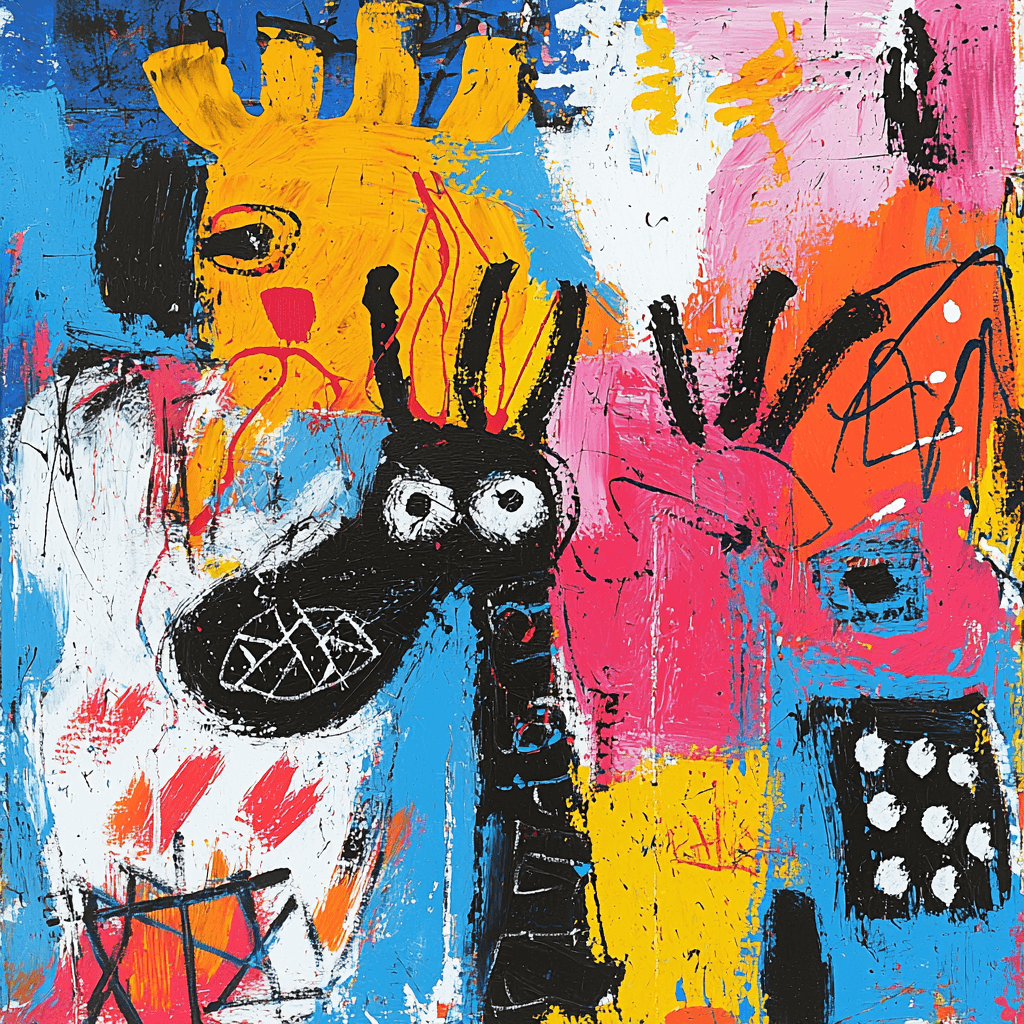 Basquiat Inspired Animal Kingdom Patterns Numbered Painting Kits