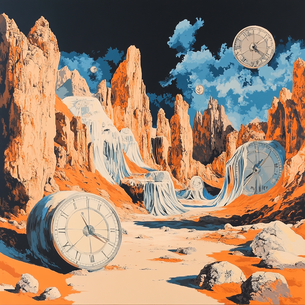 Dali Inspired Dreamlike Mountain Landscape Painting by numbers kit