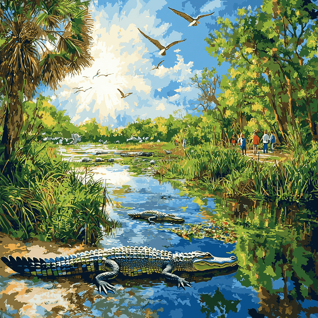 Savannah National Wildlife Refuge Paint By Number