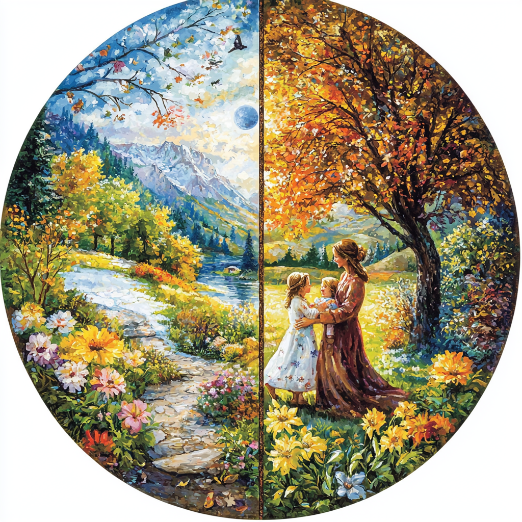 The Bond Of Seasons Number Painting