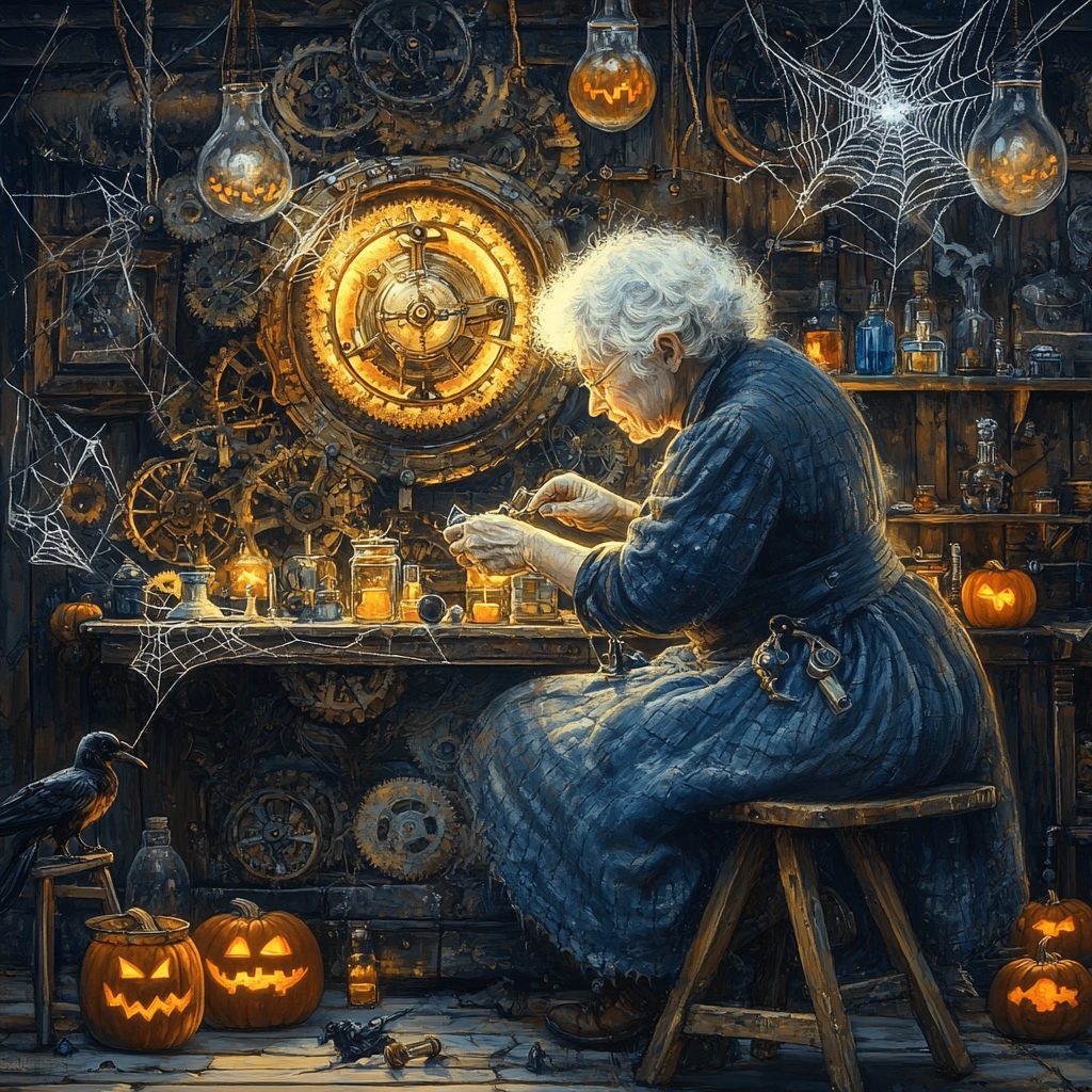 Clockmaker Of Witching Hour Paint by numbers art