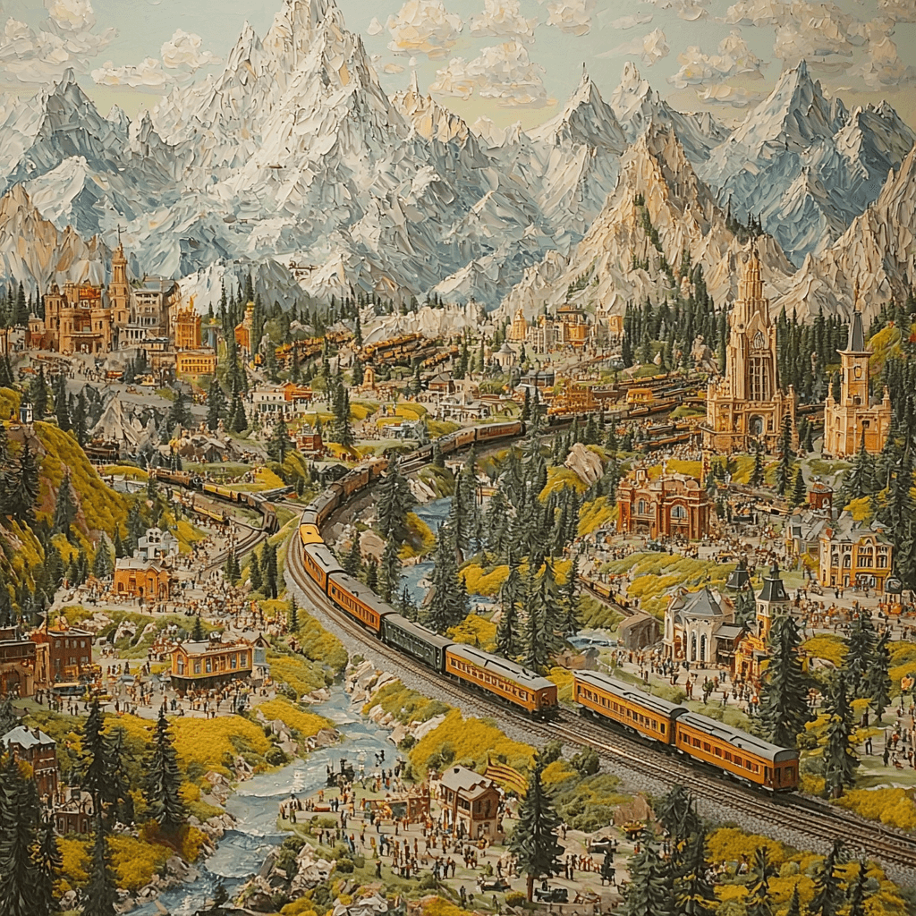 Miniatur Wunderland - Hamburg Painting Number Kit