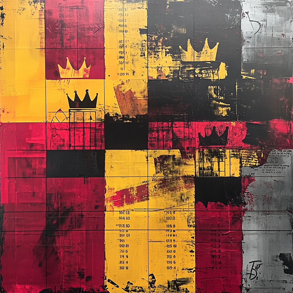 Jean-Michel Basquiat Inspired Market Of Memory DIY paint by numbers