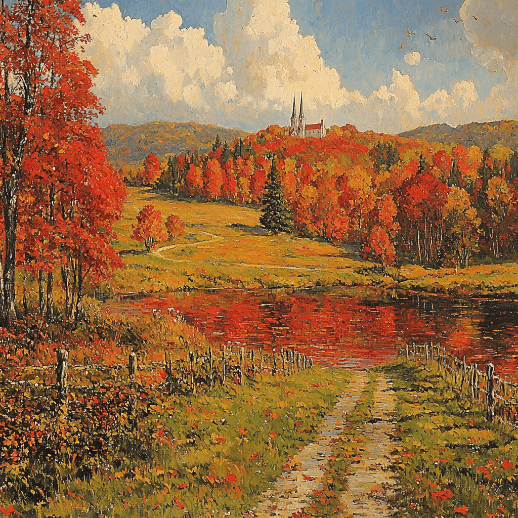 Frederic Edwin Church Inspired Eternal Autumn Beauty Paint By Numbers Art