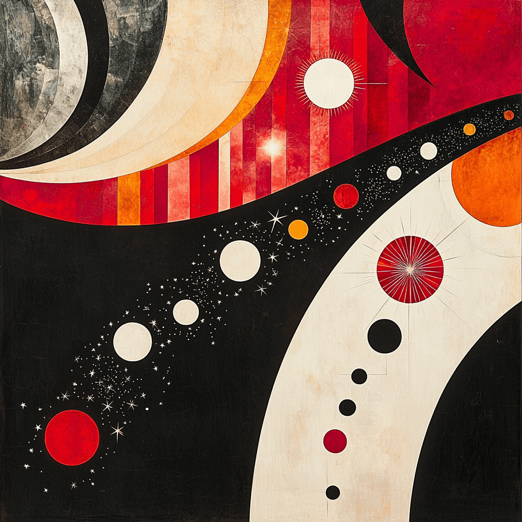 Kazimir Malevich Inspired Celestial Abstraction Numbered Painting Kits