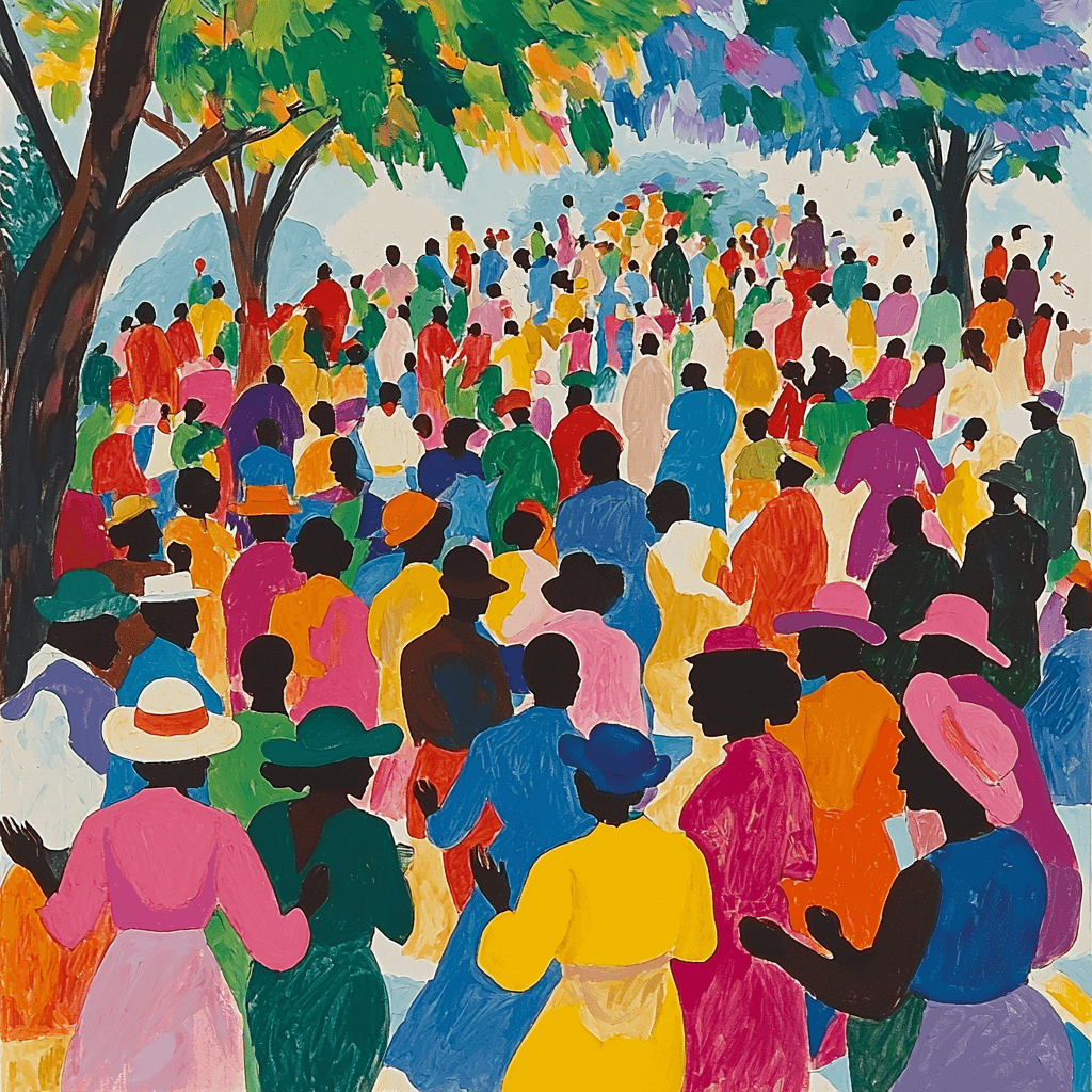 Jacob Lawrence Inspired Celebration Of Diversity DIY Paint By Numbers