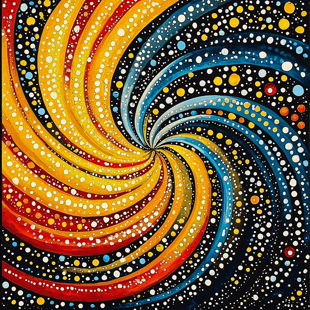 Yayoi Kusama Inspired Cosmic Vibrance DIY Paint By Numbers