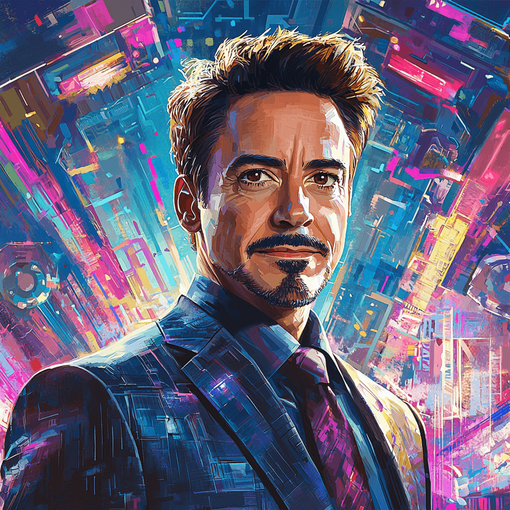 Robert Downey Jr.: The Iron Man Of Hollywood Magic Paint By Number