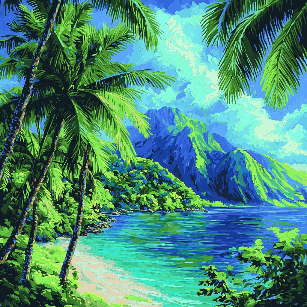 Paul Gauguin Inspired Tropical Island Reverie Painting By Numbers Kit