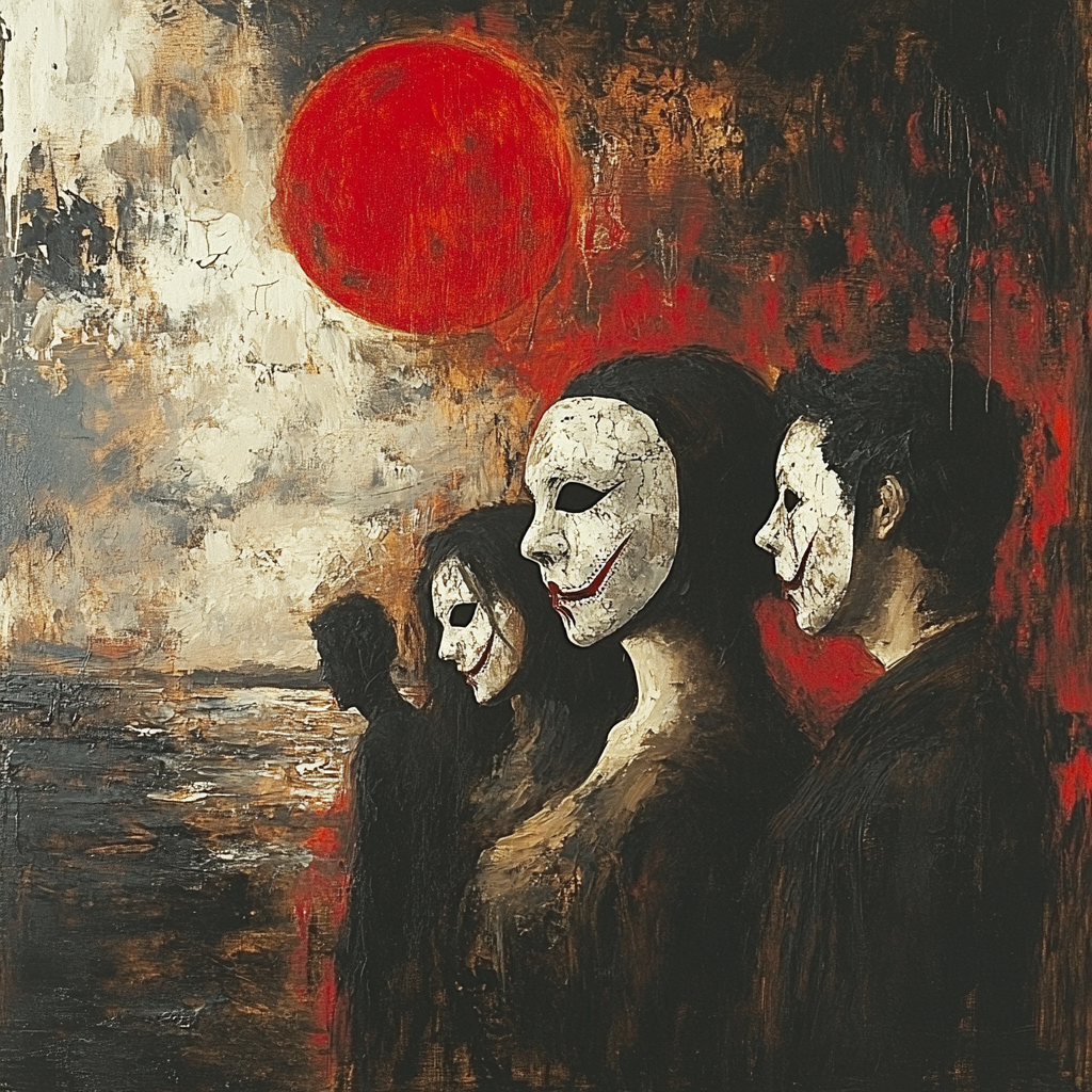 Goya Inspired Carnival Of Shadows Paint by numbers art