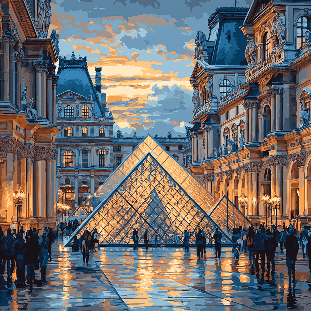 The Louvre Museum DIY Paint By Numbers