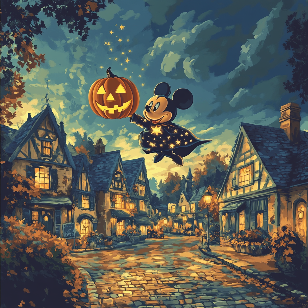 Mickeys Enchanted Pumpkin Lantern Paint by numbers kits