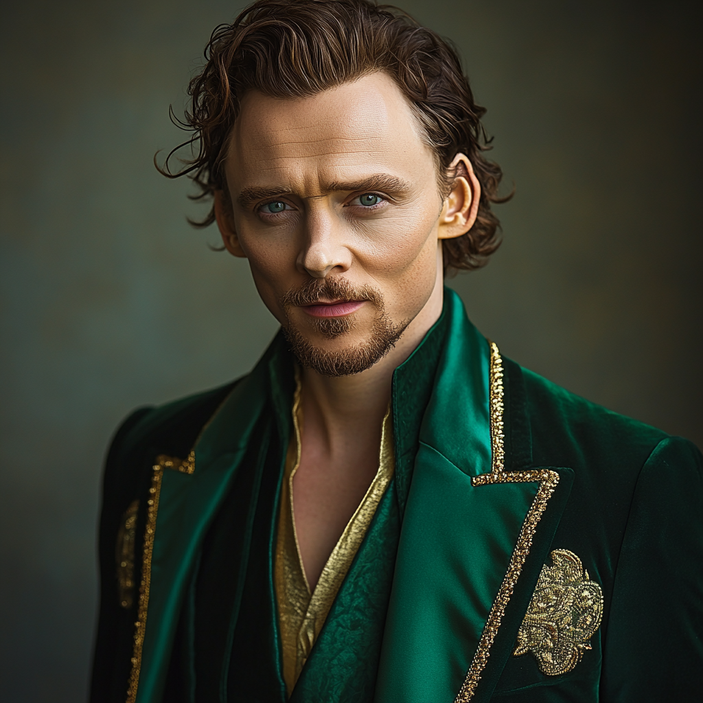 Tom Hiddleston: Whispers Of Emerald Mischief DIY paint by numbers
