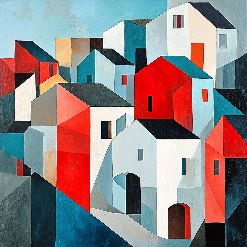 Pablo Picasso Inspired City In Flux Numbered Painting Kits