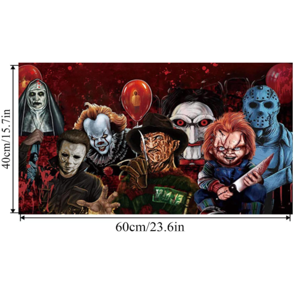 Halloween Horror Paint by Numbers Kit for Beginners Canvas Wall Art