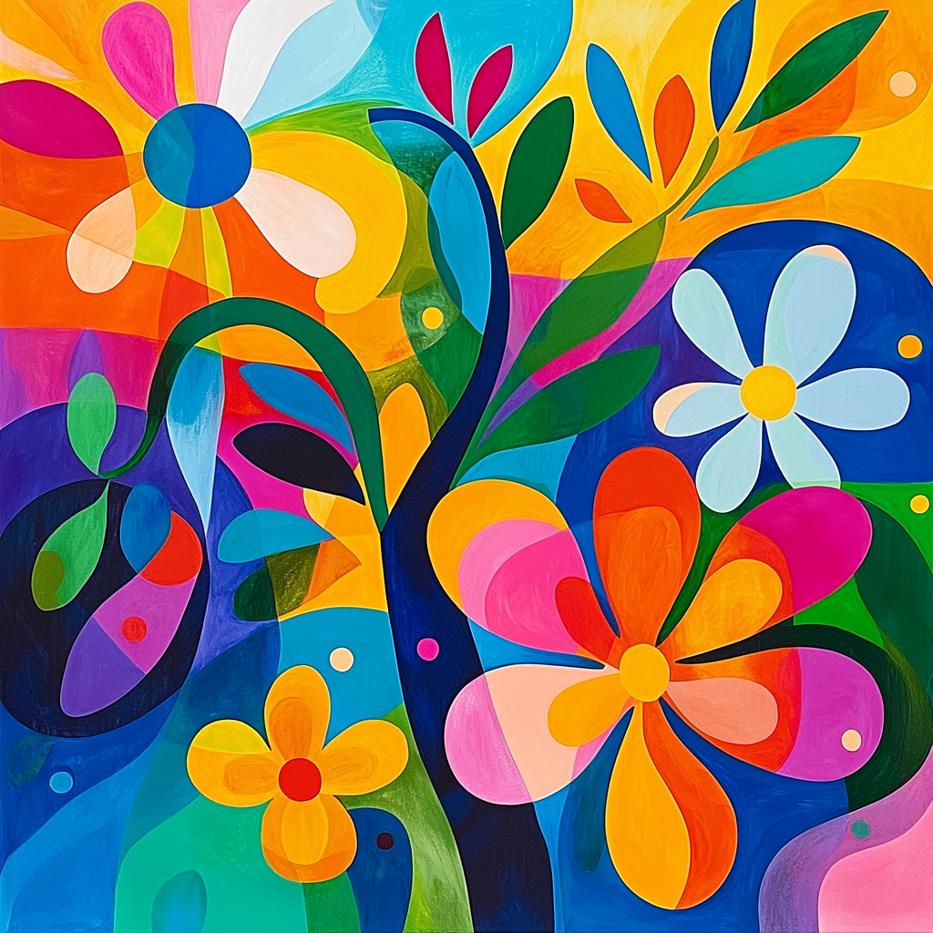 Joan Miró Inspired Organic Daydreams DIY Paint By Numbers