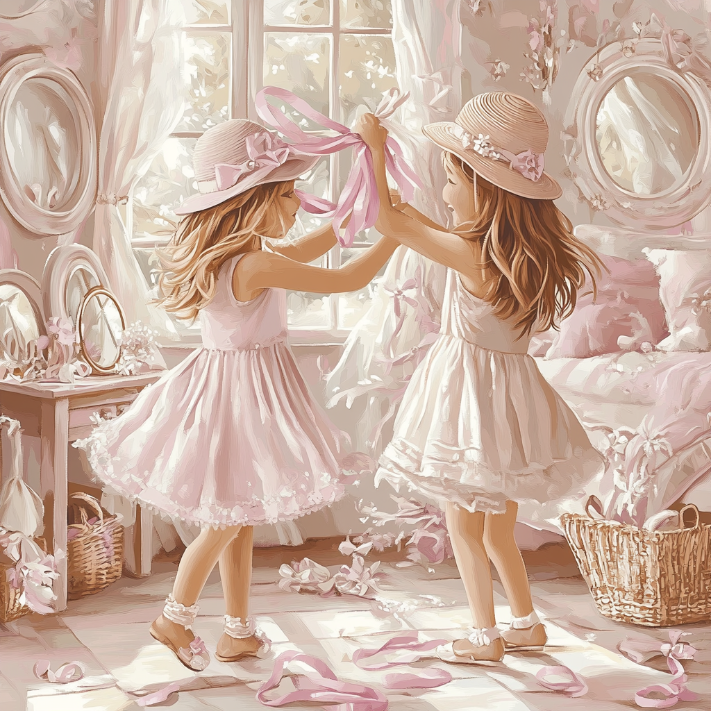 Anastasia And Drizella Dress Up paint by color