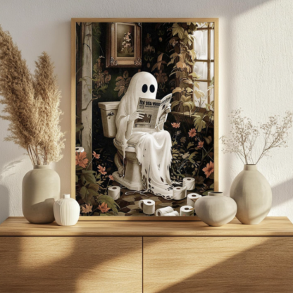 Mandun Halloween Ghost Paint by Numbers Kit Acrylic DIY Home Decor