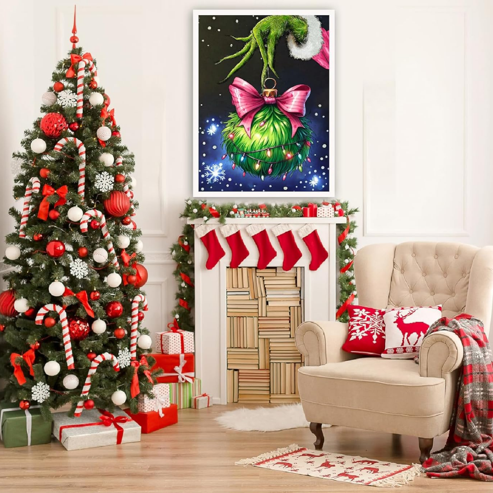 Christmas Winter Paint by Numbers DIY Acrylic Canvas Kit
