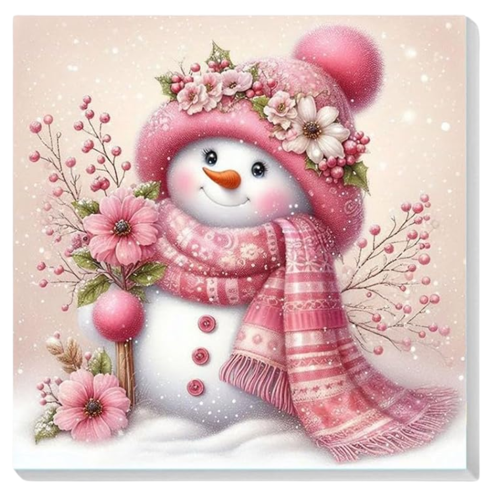 4 Pack Of Christmas Paint By Numbers For Kids With Wooden Frame