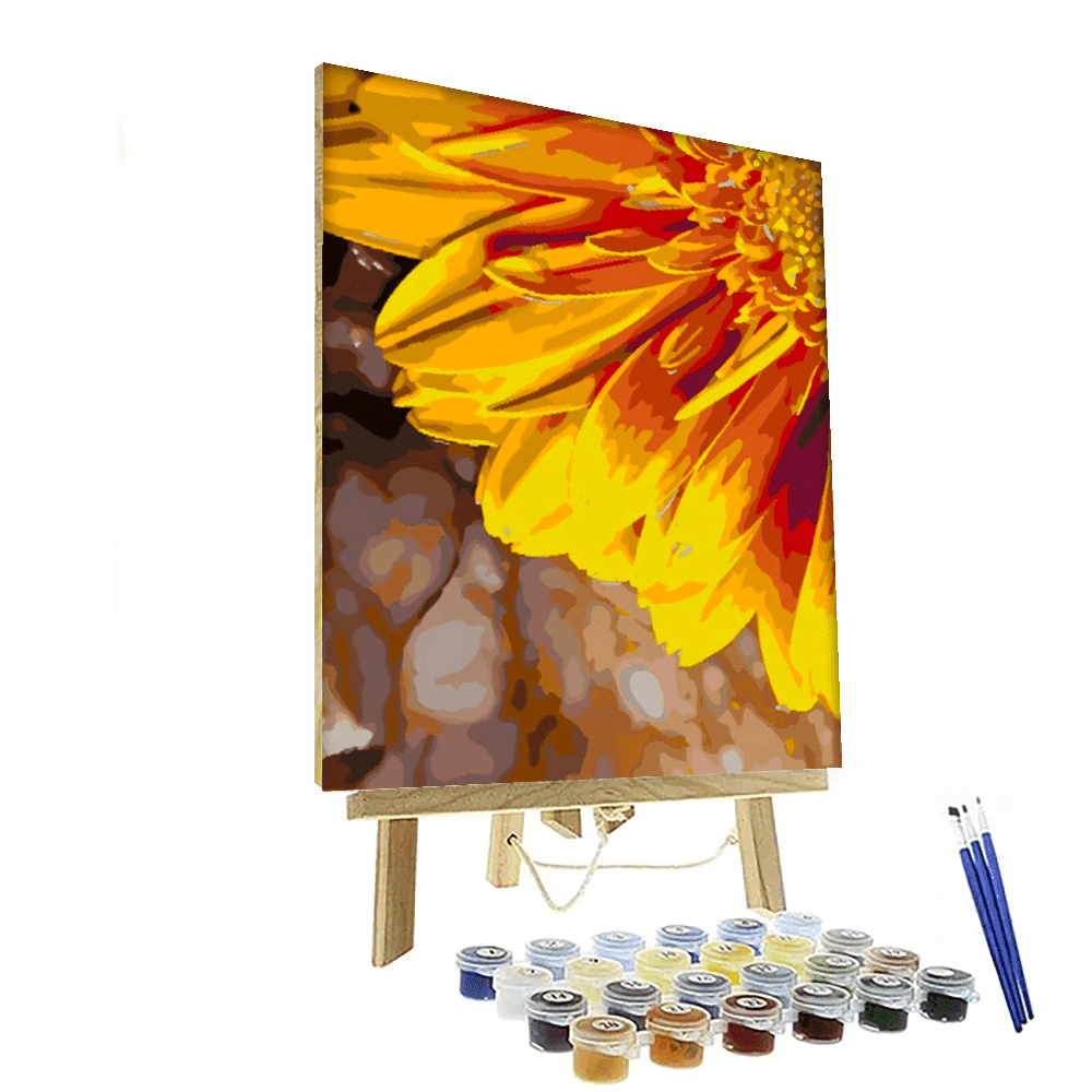 Yellow Flower Custom Paint By Numbers Kit