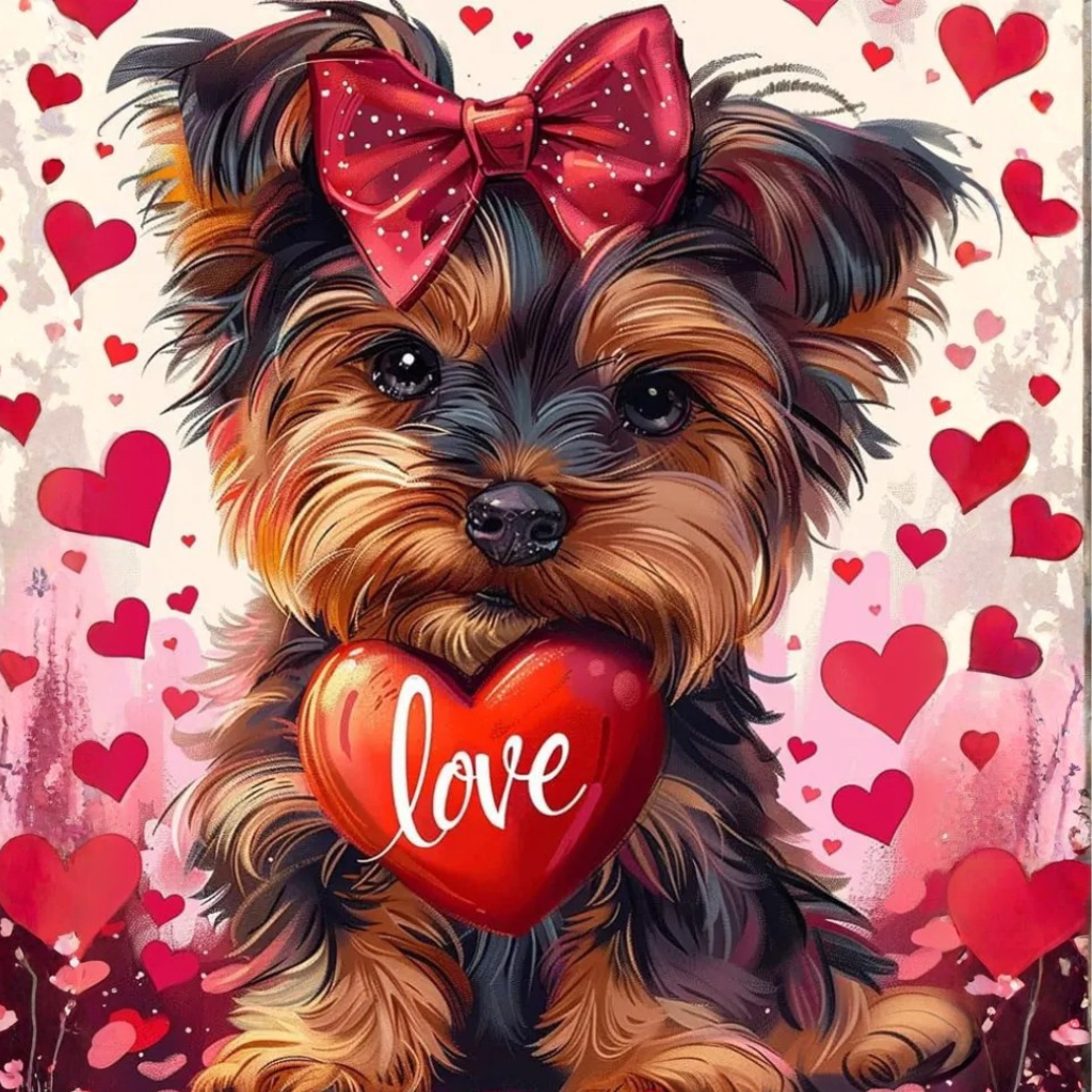 Valentines Day Paint By Numbers Kit For Adults Easy DIY Canvas Art