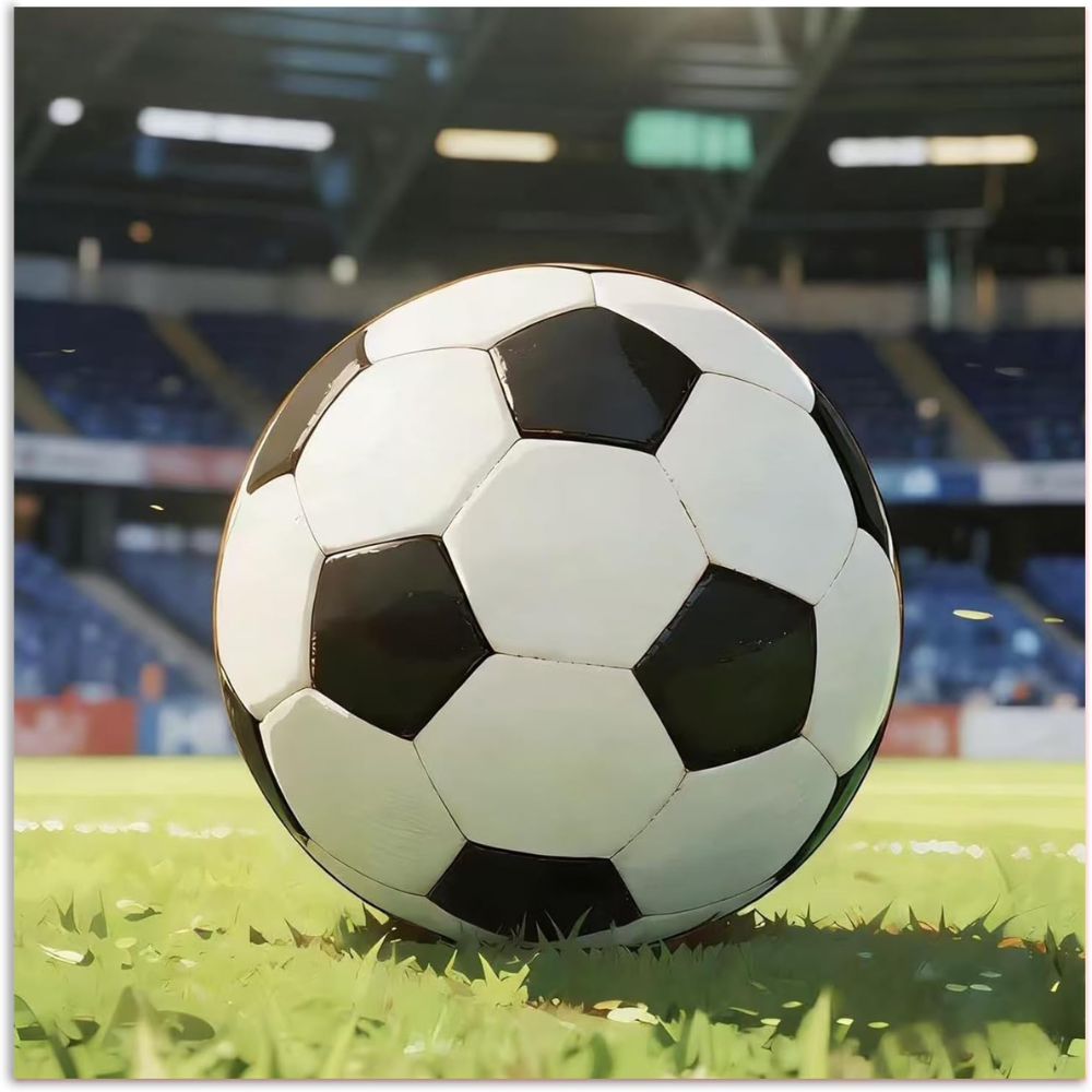 FIFA 2026 Abstract Football Canvas Paint by Numbers Kit For Adults