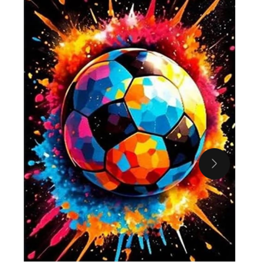DIY Acrylic Paint by Numbers Kit FIFA2026 Soccer Theme Canvas Painting for Adults
