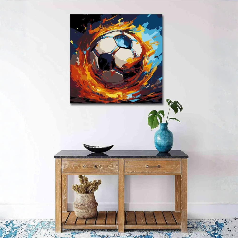 FIFA 2026 Soccer Colorful Canvas Paint by Numbers Kit for Adults