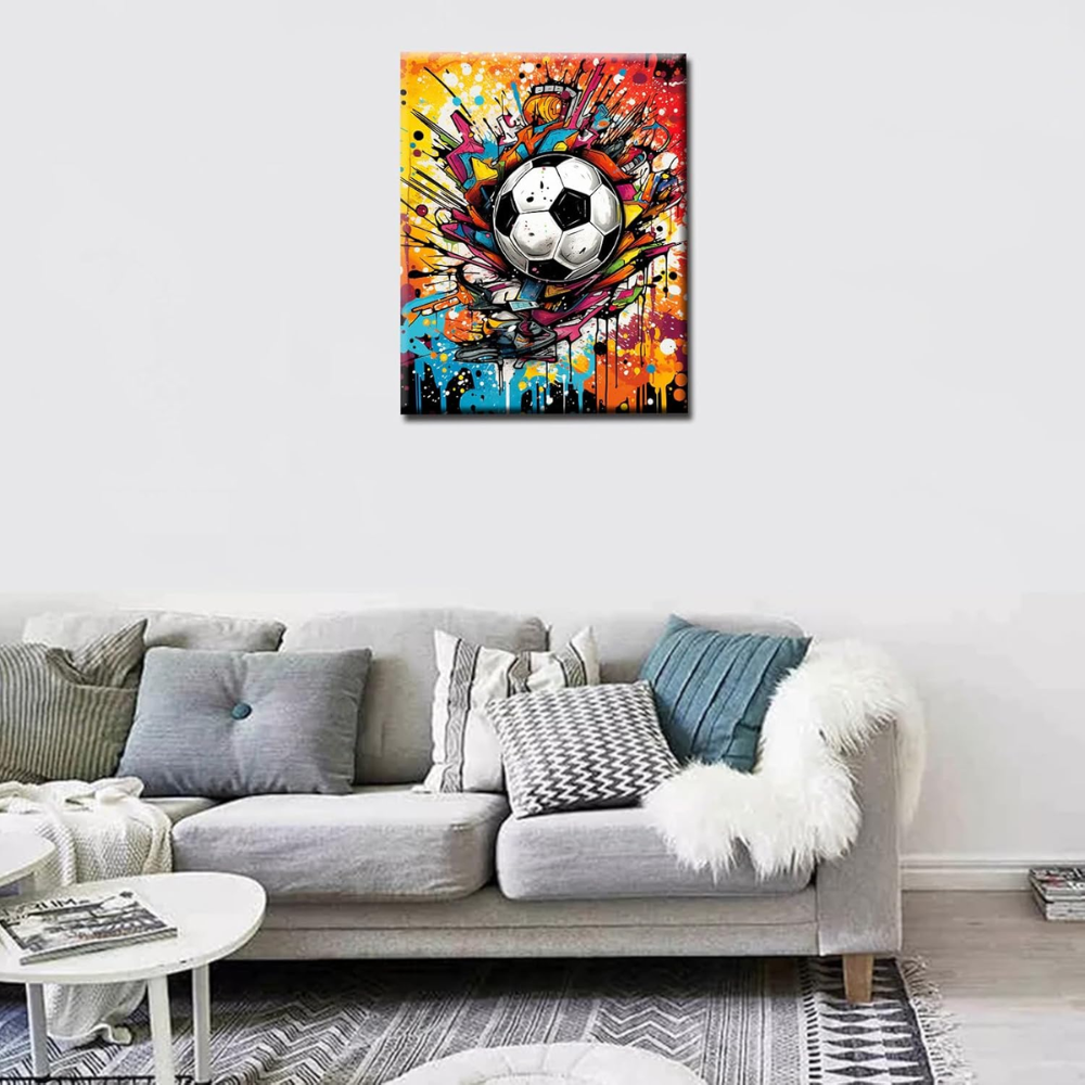 FIFA 2026 Sport Paint By Number Kit With Frame For Adults 
