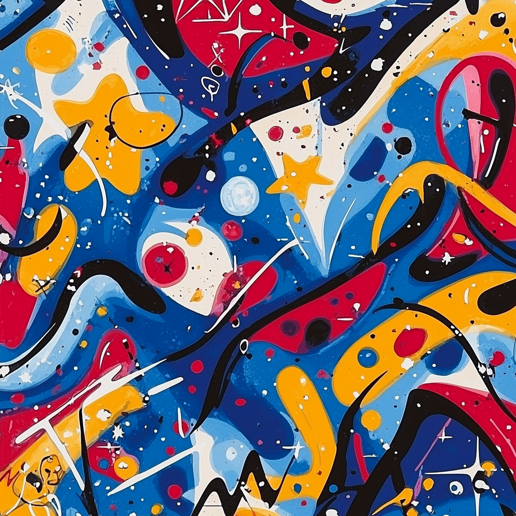 Joan Miró Inspired Surreal Universe Numbered Painting Kits