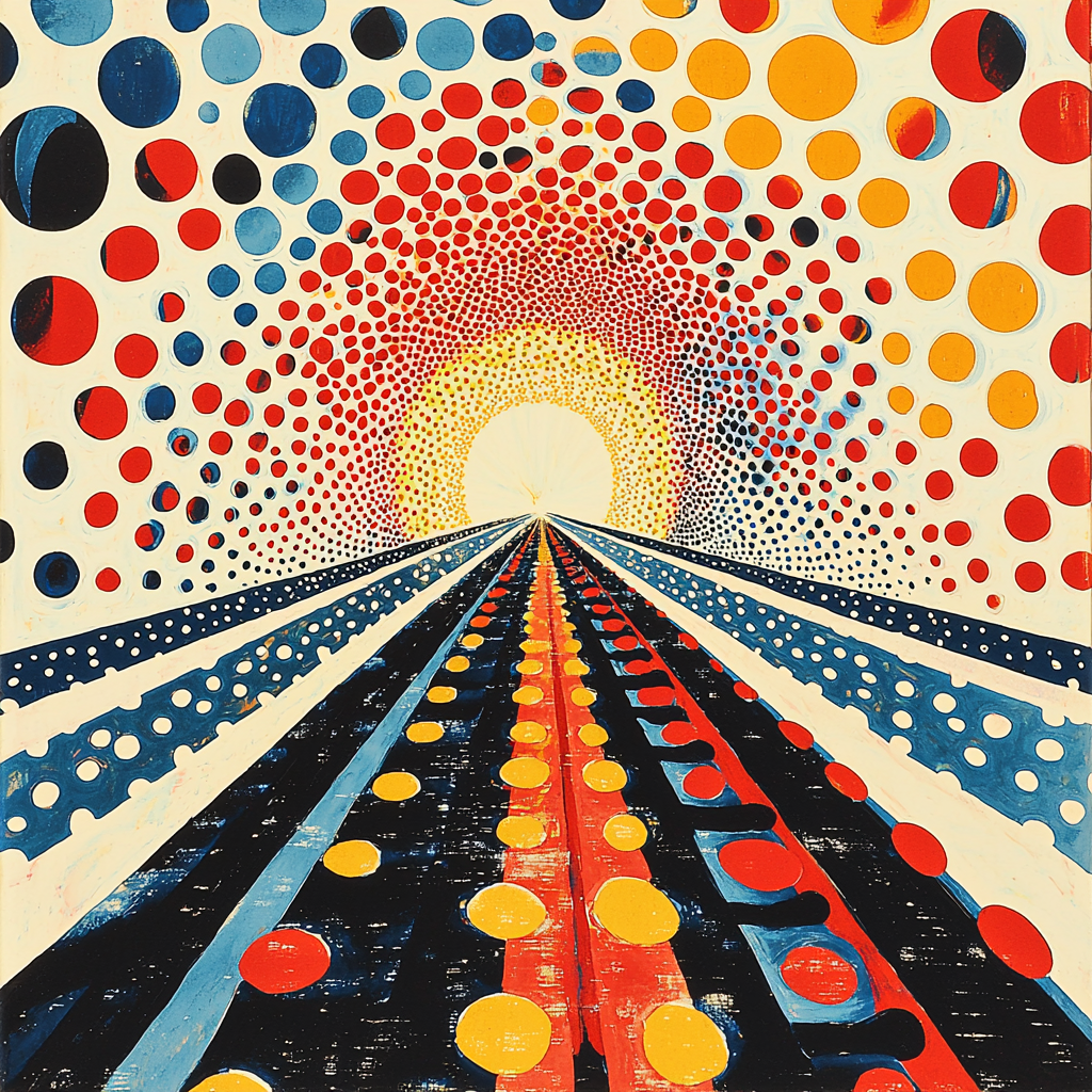 Yayoi Kusama Inspired Kaleidoscope Of Infinity DIY Paint By Numbers