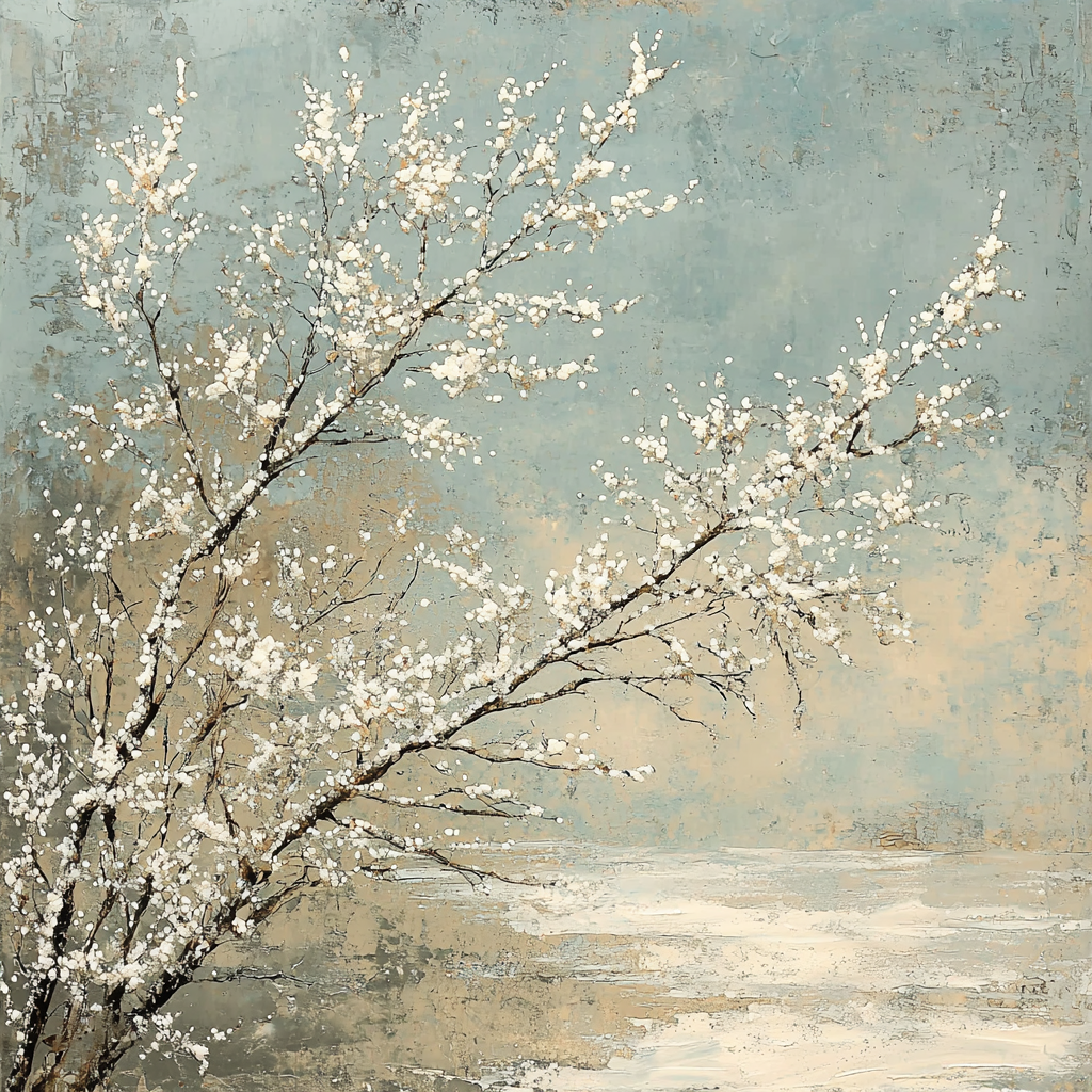 Leonardo Da Vinci Inspired Frosted Branches Painting By Numbers Kit