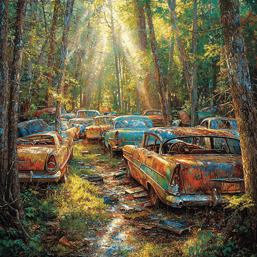 Old Car City DIY Paint By Numbers