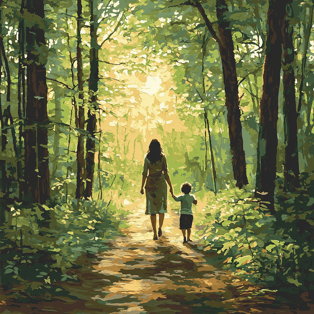 A Mother’s Guiding Light Paint By Color