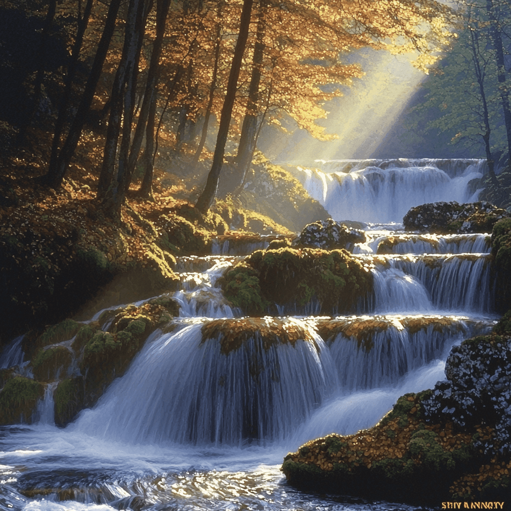Cascades Du Hérisson - France Paint By Color