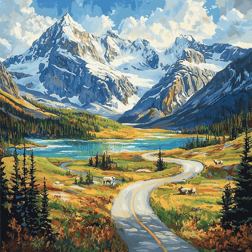 Icefields Parkway - Canada Paint By Numbers Kits