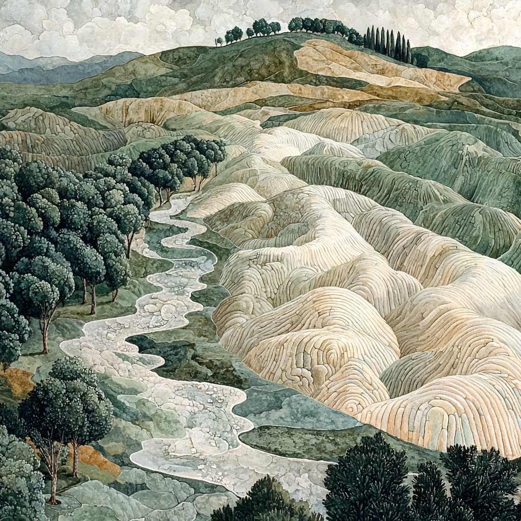 Leonardo Da Vinci Inspired Echoes Of Earth Paint By Number