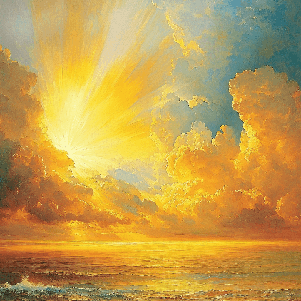 J.M.W. Turner Inspired Rays Of Inspiration Painting Number Kit