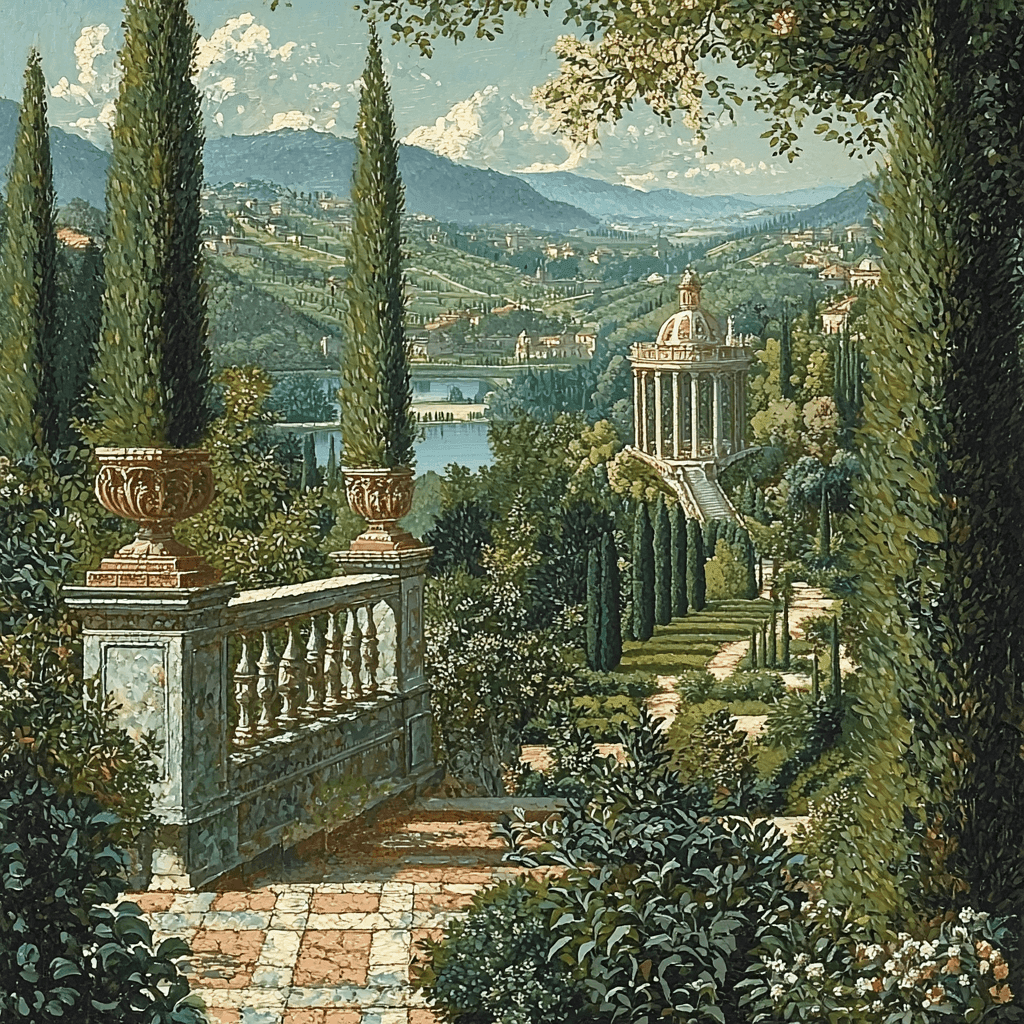 Giovanni Paolo Panini Inspired Historical Royal Gardens DIY Paint By Numbers