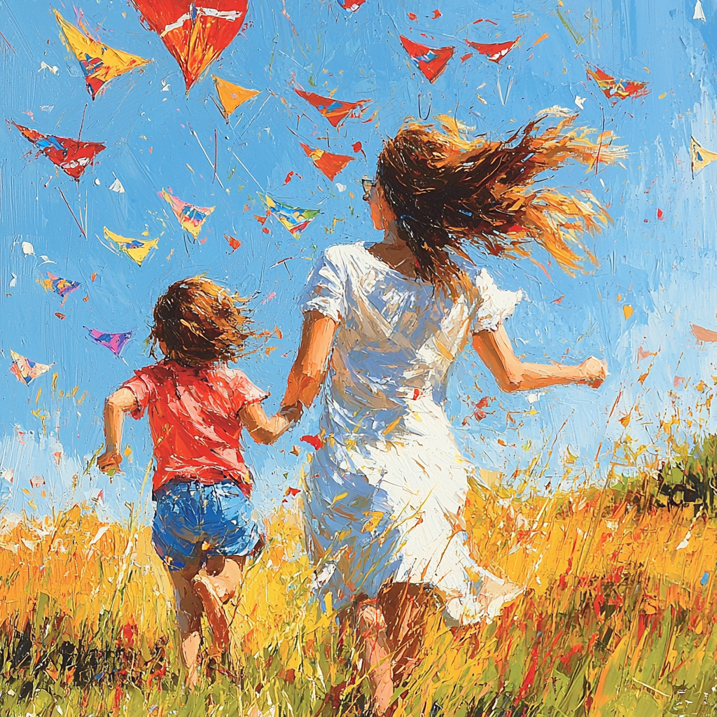 Kites And Dreams Number Painting