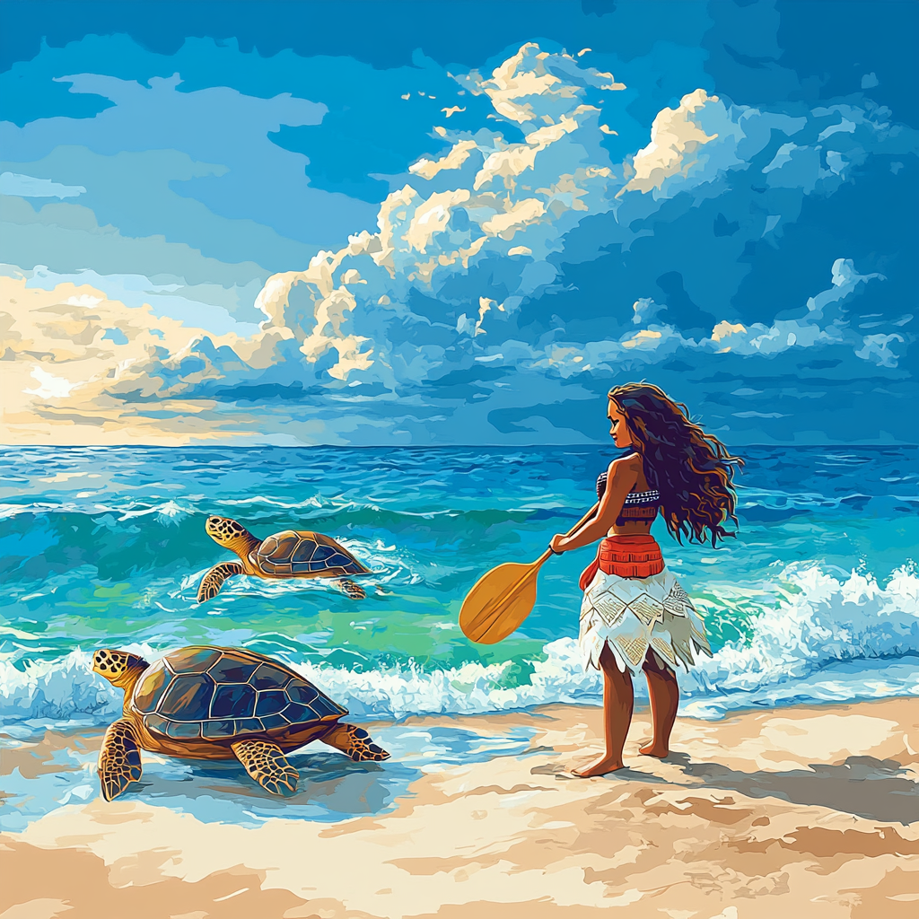 Moana Ocean Horizon paint by numbers