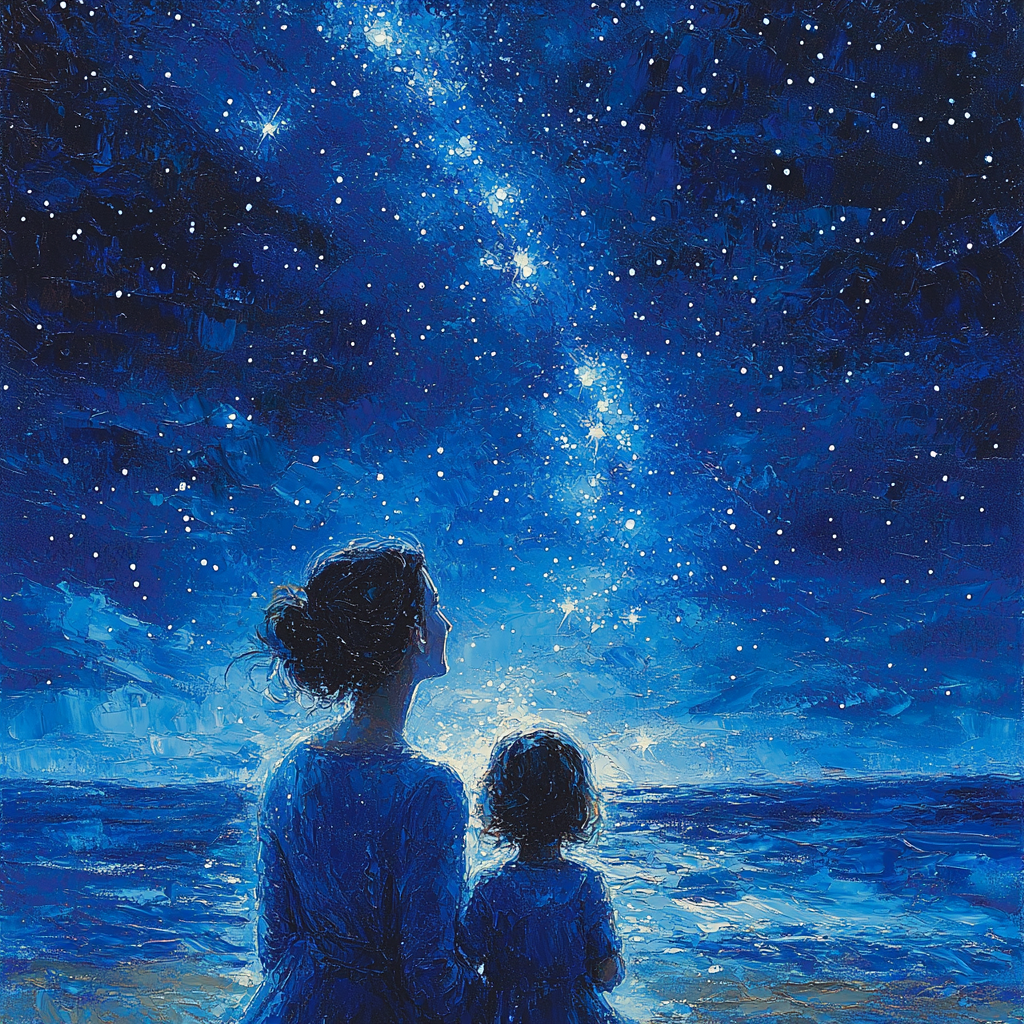 Bedtime Story Under The Stars DIY Paint By Numbers